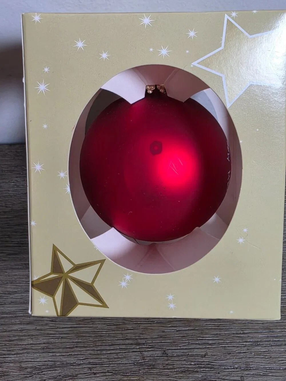 May All Your MILES Be MERRY! Red Glass Christmas Ornament READ